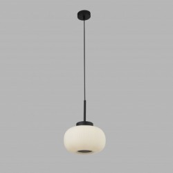 Suspension, 1 lumiere, metal alu, matt noir,10272-1BK