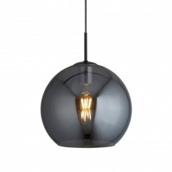 Suspension, 1 lumiere, metal alu, matt noir,1031-1SM