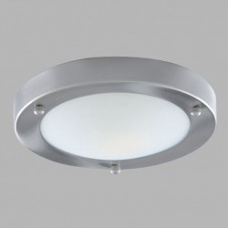 Plafonnier, 1 lumiere, metal alu, satin silver,1131-31SS