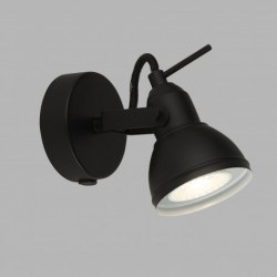 Suspension, 1 lumiere, metal alu, matt noir,1541BK