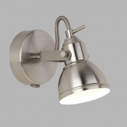 Suspension, 1 lumiere, metal alu, satin silver,1541SS