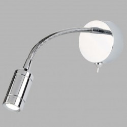 Applique, 1 lumiere, acier inoxydable, chrome,2256CC