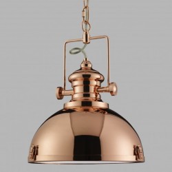 Suspension, 1 lumiere, metal alu, le cuivre,2297CU