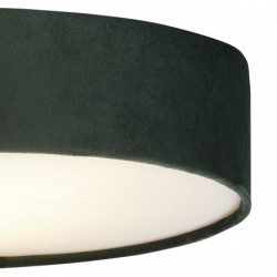 Plafonnier, 2 lumieres, metal alu, vert,23298-2GR