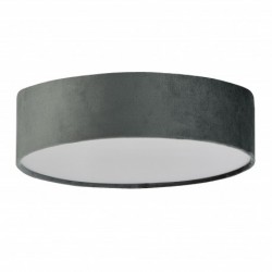 Plafonnier, 2 lumieres, metal alu, gris,23298-2GY