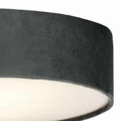 Plafonnier, 3 lumieres, metal alu, gris,23298-3GY