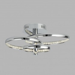 Plafonnier, 3 lumieres, acier inoxydable, chrome,3133-3CC