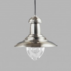 Suspension, 1 lumiere, metal alu, satin silver,4301SS