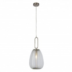 Suspension, 1 lumiere, metal alu, satin nickel,43581-1SN