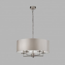 Suspension, 5 lumieres, metal alu, satin silver,4785-5SS