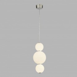 Suspension, 3 lumieres, metal alu, chrome,51022-3CC