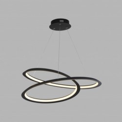 Suspension, 1 lumiere, metal alu, sable noir,51871-1BK