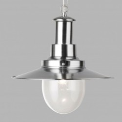 Suspension, 1 lumiere, metal alu, satin silver,5301SS