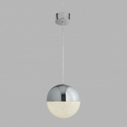 Suspension, 1 lumiere, sable en métal, chrome,5881CC