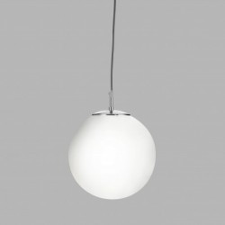 Suspension, 1 lumiere, metal alu, satin silver,6066