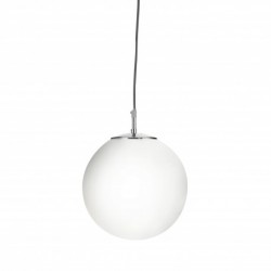 Suspension, 1 lumiere, metal alu, satin silver,6077