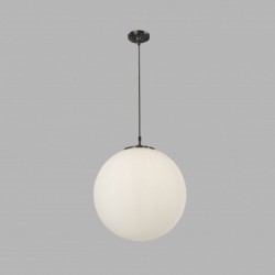 Suspension, 1 lumiere, metal alu, matt noir,6088