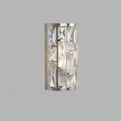 Applique, 2 lumieres, metal alu, chrome,6582-2CC