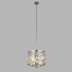 Suspension, 3 lumieres, metal alu, chrome,6583-3CC