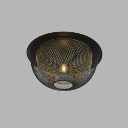 Suspension, 1 lumiere, metal alu, mat noir,6840BGO