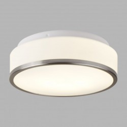 Plafonnier, 2 lumieres, metal alu, satin silver,7039-28SS