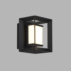 Applique, 1 lumiere, metal alu, noir blanc,74303-1BK