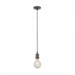 Suspension, 1 lumiere, acier doux, chrome noir,7461BC