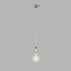 Suspension, 1 lumiere, acier doux, chrome,7461CC