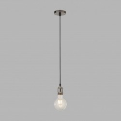 Suspension, 1 lumiere, acier doux, satin silver,7461SS