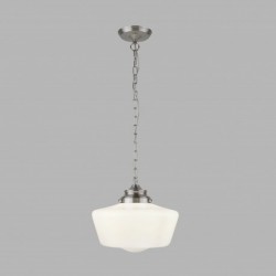 Suspension, 1 lumiere, metal alu, satin silver,8071-1SS