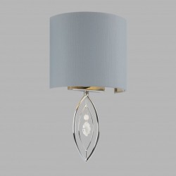 Applique, 1 lumiere, metal alu, chrome,9137CC