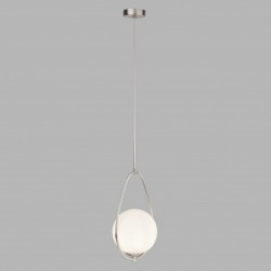 Suspension, 1 lumiere, metal alu, satin silver,9171-1SS