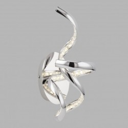 Applique, 1 lumiere, acier inoxydable, chrome,9208CC