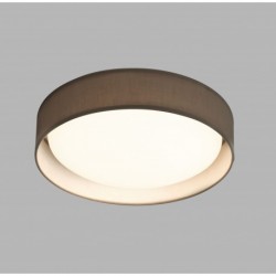 Plafonnier, 1 lumiere, metal alu, blanc gris,9371-50GY