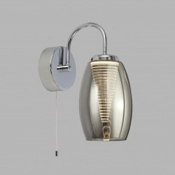 Suspension, 1 lumiere, metal alu, chrome,97292-1SM