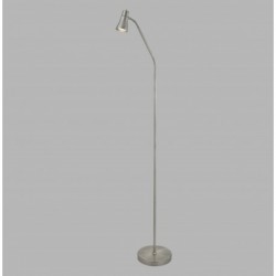 Lampadaire, 1 lumiere, metal alu, satin silver,EU1007SS