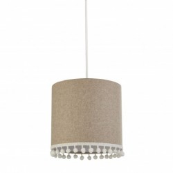 Suspension, 1 lumiere, tissu , avoine,700769CW