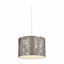 Suspension, 1 lumiere, tissu , gris,700771CW