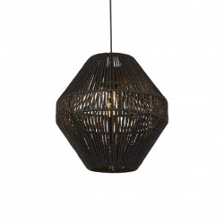 Suspension, 1 lumiere, acier doux , noir blanc,700775CW