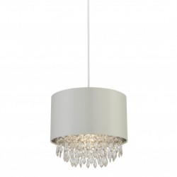 Suspension, 1 lumiere, acier doux , blanc,700789CW