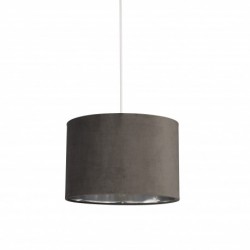 Suspension, 1 lumiere, velours , velvet gris extérieur,700821CW