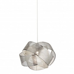 Suspension, 1 lumiere, acier doux, argent,700851CW