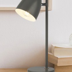 Lampe a poser, 1 lumiere, acier doux, gris (pantone 431 c),EU600399