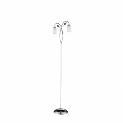 Lampe a poser, 2 lumieres, acier doux , chrome,EU700018