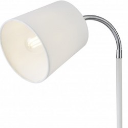 Lampe a poser, 1 lumiere, acier doux , matt blanc,EU700365