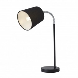 Lampe a poser, 1 lumiere, acier doux , matt noir,EU700366