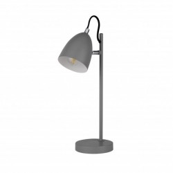 Lampe a poser, 1 lumiere, acier doux, gris mat,EU700763