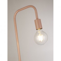 Lampe a poser, 1 lumiere, acier doux, rose mat,EU700777