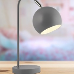 Lampe a poser, 1 lumiere, acier doux, gris mat (pantone 'cool gris 11 u'),EU700881