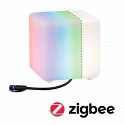 Objet lumineux extérieur Plug&Shine Cube IP65 RGBW 24V ZigBee, Référence Paulmann 94268